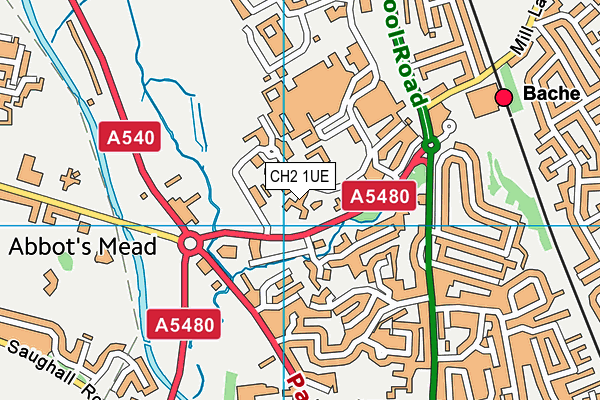 CH2 1UE map - OS VectorMap District (Ordnance Survey) CH2 1UE map - OS VectorMap District (Ordnance Survey)