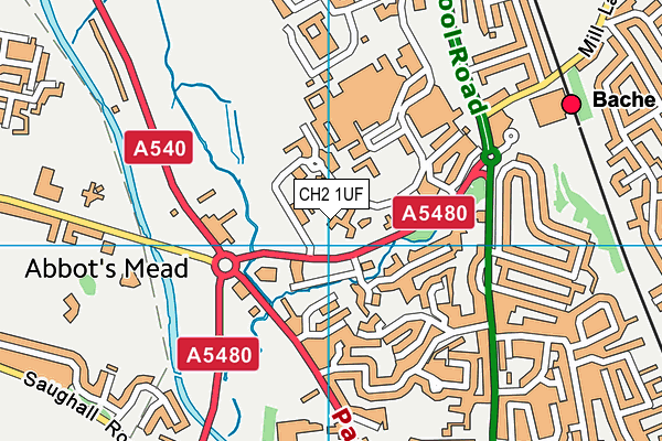 CH2 1UF map - OS VectorMap District (Ordnance Survey) CH2 1UF map - OS VectorMap District (Ordnance Survey)