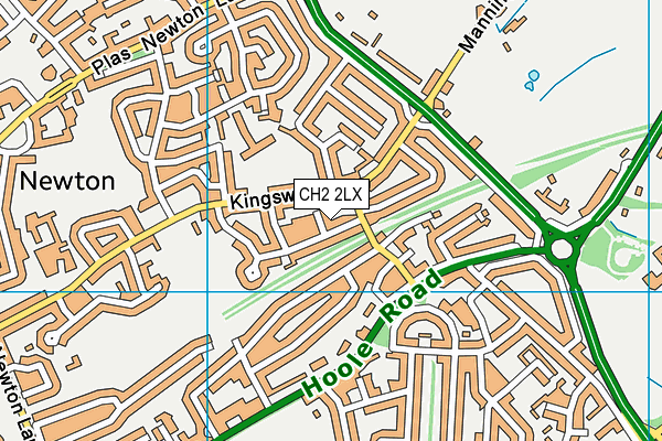 CH2 2LX map - OS VectorMap District (Ordnance Survey) CH2 2LX map - OS VectorMap District (Ordnance Survey)