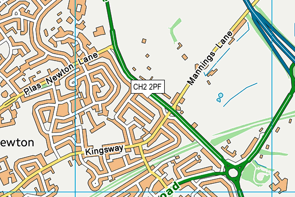 CH2 2PF map - OS VectorMap District (Ordnance Survey) CH2 2PF map - OS VectorMap District (Ordnance Survey)