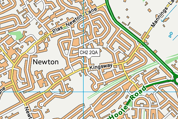 CH2 2QA map - OS VectorMap District (Ordnance Survey) CH2 2QA map - OS VectorMap District (Ordnance Survey)