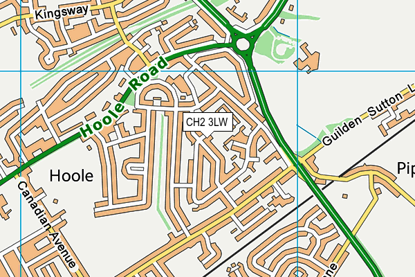 CH2 3LW map - OS VectorMap District (Ordnance Survey) CH2 3LW map - OS VectorMap District (Ordnance Survey)