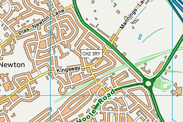 CH2 3RY map - OS VectorMap District (Ordnance Survey) CH2 3RY map - OS VectorMap District (Ordnance Survey)