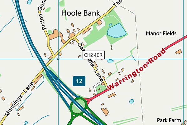 CH2 4ER map - OS VectorMap District (Ordnance Survey) CH2 4ER map - OS VectorMap District (Ordnance Survey)