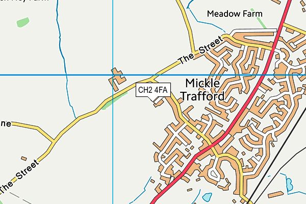 CH2 4FA map - OS VectorMap District (Ordnance Survey) CH2 4FA map - OS VectorMap District (Ordnance Survey)