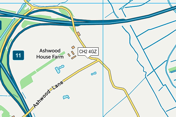 CH2 4GZ map - OS VectorMap District (Ordnance Survey) CH2 4GZ map - OS VectorMap District (Ordnance Survey)