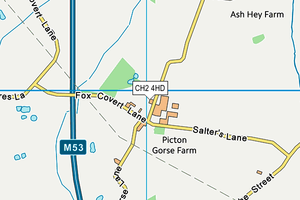 CH2 4HD map - OS VectorMap District (Ordnance Survey) CH2 4HD map - OS VectorMap District (Ordnance Survey)