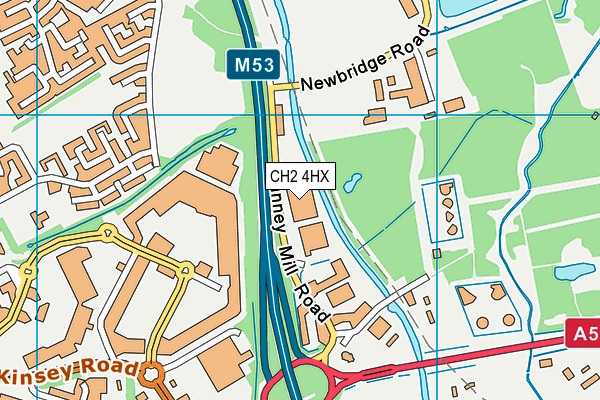 CH2 4HX map - OS VectorMap District (Ordnance Survey) CH2 4HX map - OS VectorMap District (Ordnance Survey)