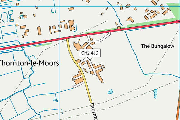 CH2 4JD map - OS VectorMap District (Ordnance Survey) CH2 4JD map - OS VectorMap District (Ordnance Survey)