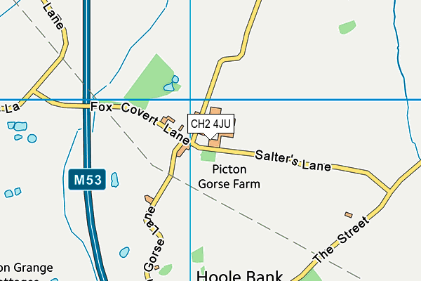 CH2 4JU map - OS VectorMap District (Ordnance Survey) CH2 4JU map - OS VectorMap District (Ordnance Survey)