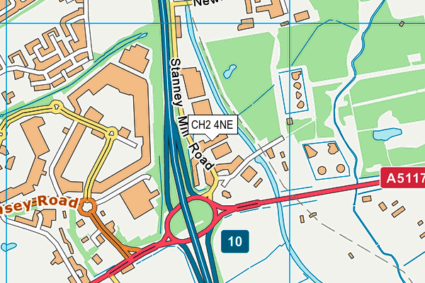 CH2 4NE map - OS VectorMap District (Ordnance Survey) CH2 4NE map - OS VectorMap District (Ordnance Survey)
