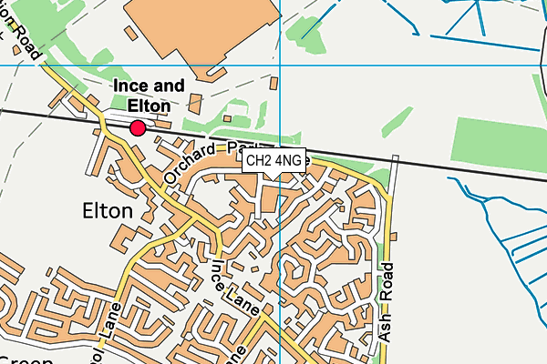 CH2 4NG map - OS VectorMap District (Ordnance Survey) CH2 4NG map - OS VectorMap District (Ordnance Survey)
