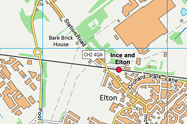CH2 4QA map - OS VectorMap District (Ordnance Survey) CH2 4QA map - OS VectorMap District (Ordnance Survey)