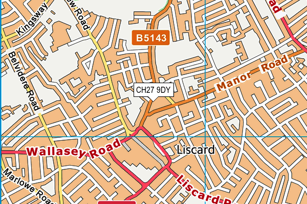 CH27 9DY map - OS VectorMap District (Ordnance Survey) CH27 9DY map - OS VectorMap District (Ordnance Survey)