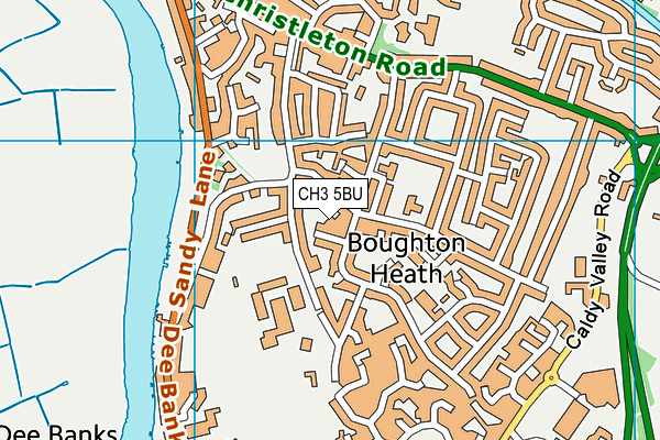 CH3 5BU map - OS VectorMap District (Ordnance Survey) CH3 5BU map - OS VectorMap District (Ordnance Survey)