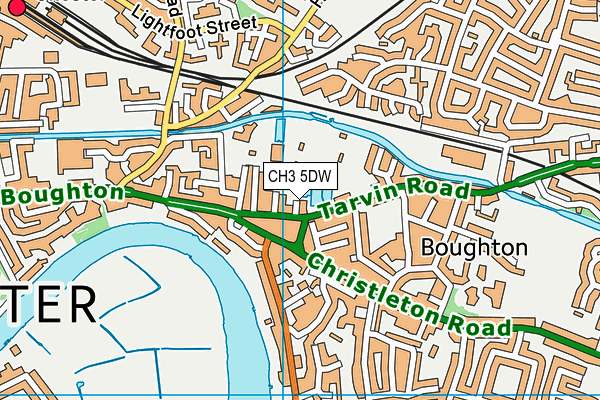 CH3 5DW map - OS VectorMap District (Ordnance Survey)
