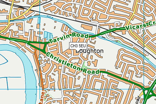 CH3 5EU map - OS VectorMap District (Ordnance Survey) CH3 5EU map - OS VectorMap District (Ordnance Survey)