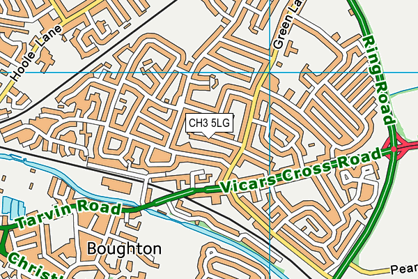 CH3 5LG map - OS VectorMap District (Ordnance Survey) CH3 5LG map - OS VectorMap District (Ordnance Survey)