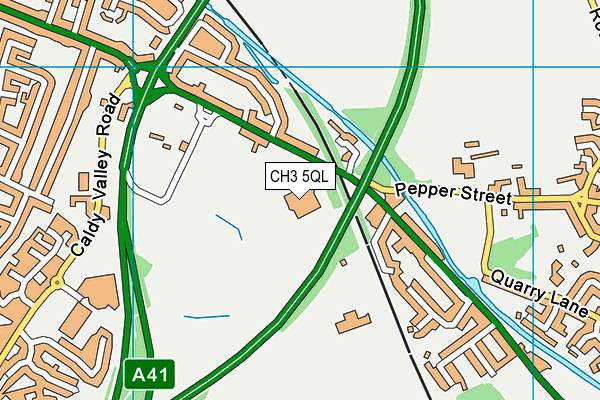 CH3 5QL map - OS VectorMap District (Ordnance Survey) CH3 5QL map - OS VectorMap District (Ordnance Survey)