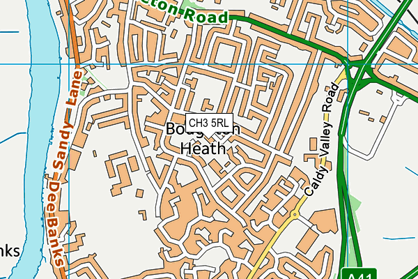 CH3 5RL map - OS VectorMap District (Ordnance Survey) CH3 5RL map - OS VectorMap District (Ordnance Survey)