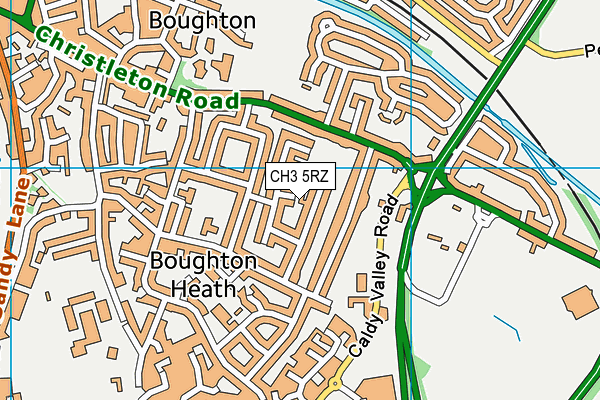 CH3 5RZ map - OS VectorMap District (Ordnance Survey) CH3 5RZ map - OS VectorMap District (Ordnance Survey)