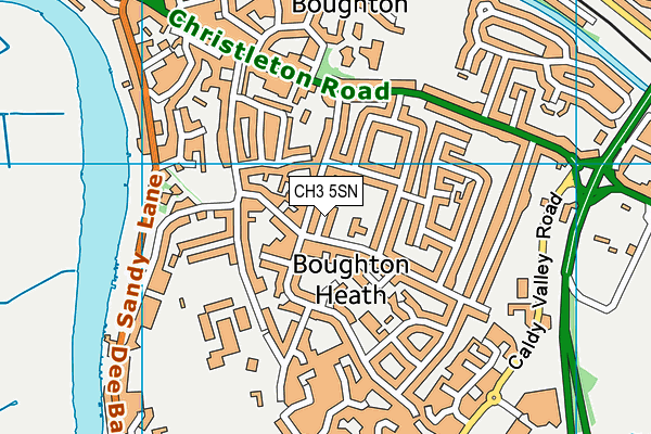 CH3 5SN map - OS VectorMap District (Ordnance Survey) CH3 5SN map - OS VectorMap District (Ordnance Survey)