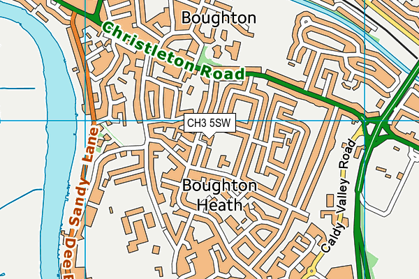 CH3 5SW map - OS VectorMap District (Ordnance Survey) CH3 5SW map - OS VectorMap District (Ordnance Survey)