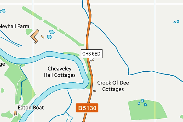 CH3 6ED map - OS VectorMap District (Ordnance Survey) CH3 6ED map - OS VectorMap District (Ordnance Survey)