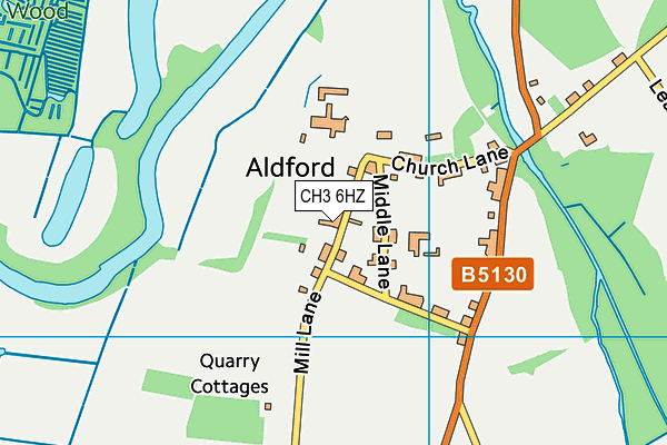 CH3 6HZ map - OS VectorMap District (Ordnance Survey) CH3 6HZ map - OS VectorMap District (Ordnance Survey)