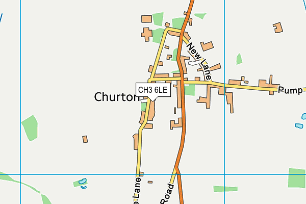 CH3 6LE map - OS VectorMap District (Ordnance Survey) CH3 6LE map - OS VectorMap District (Ordnance Survey)