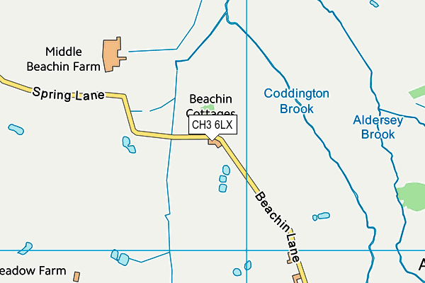 CH3 6LX map - OS VectorMap District (Ordnance Survey) CH3 6LX map - OS VectorMap District (Ordnance Survey)
