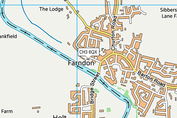 CH3 6QX map - OS VectorMap District (Ordnance Survey) CH3 6QX map - OS VectorMap District (Ordnance Survey)