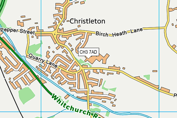 CH3 7AD map - OS VectorMap District (Ordnance Survey) CH3 7AD map - OS VectorMap District (Ordnance Survey)