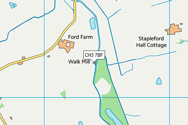 CH3 7BF map - OS VectorMap District (Ordnance Survey) CH3 7BF map - OS VectorMap District (Ordnance Survey)