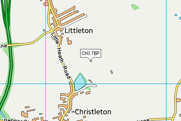 CH3 7BP map - OS VectorMap District (Ordnance Survey) CH3 7BP map - OS VectorMap District (Ordnance Survey)