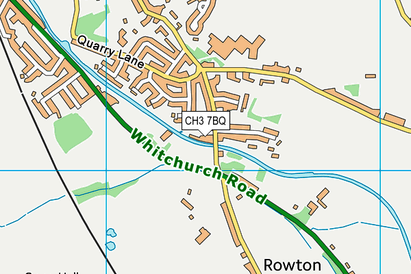 CH3 7BQ map - OS VectorMap District (Ordnance Survey) CH3 7BQ map - OS VectorMap District (Ordnance Survey)