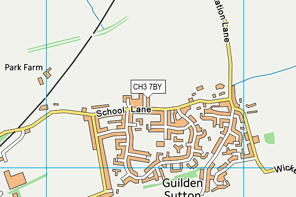 CH3 7BY map - OS VectorMap District (Ordnance Survey) CH3 7BY map - OS VectorMap District (Ordnance Survey)
