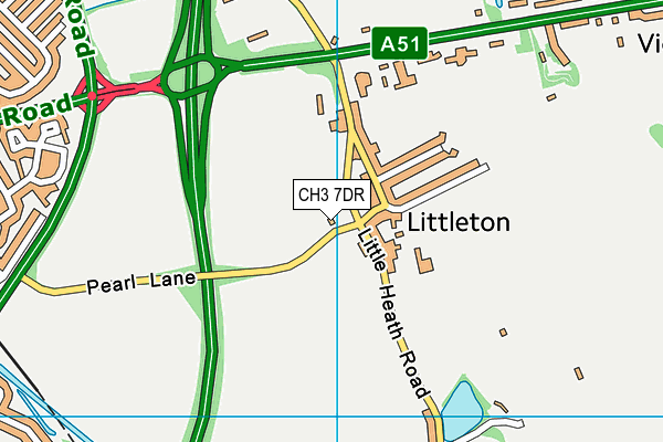 CH3 7DR map - OS VectorMap District (Ordnance Survey) CH3 7DR map - OS VectorMap District (Ordnance Survey)