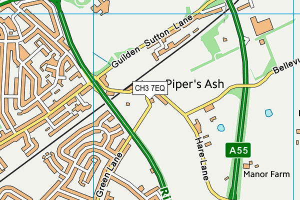 CH3 7EQ map - OS VectorMap District (Ordnance Survey) CH3 7EQ map - OS VectorMap District (Ordnance Survey)