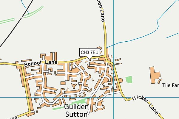CH3 7EU map - OS VectorMap District (Ordnance Survey) CH3 7EU map - OS VectorMap District (Ordnance Survey)