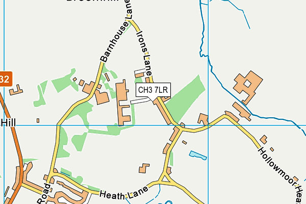CH3 7LR map - OS VectorMap District (Ordnance Survey) CH3 7LR map - OS VectorMap District (Ordnance Survey)