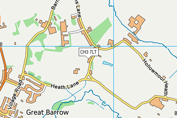 CH3 7LT map - OS VectorMap District (Ordnance Survey) CH3 7LT map - OS VectorMap District (Ordnance Survey)