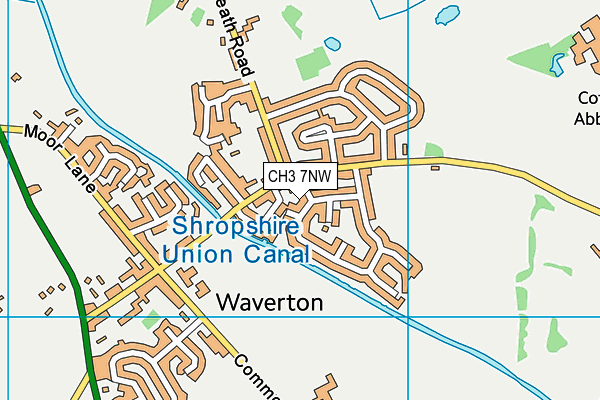 CH3 7NW map - OS VectorMap District (Ordnance Survey) CH3 7NW map - OS VectorMap District (Ordnance Survey)