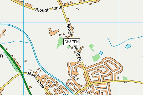 CH3 7PN map - OS VectorMap District (Ordnance Survey) CH3 7PN map - OS VectorMap District (Ordnance Survey)