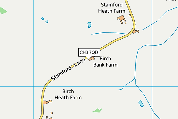 CH3 7QD map - OS VectorMap District (Ordnance Survey) CH3 7QD map - OS VectorMap District (Ordnance Survey)