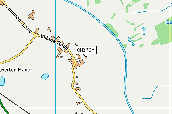 CH3 7QY map - OS VectorMap District (Ordnance Survey) CH3 7QY map - OS VectorMap District (Ordnance Survey)
