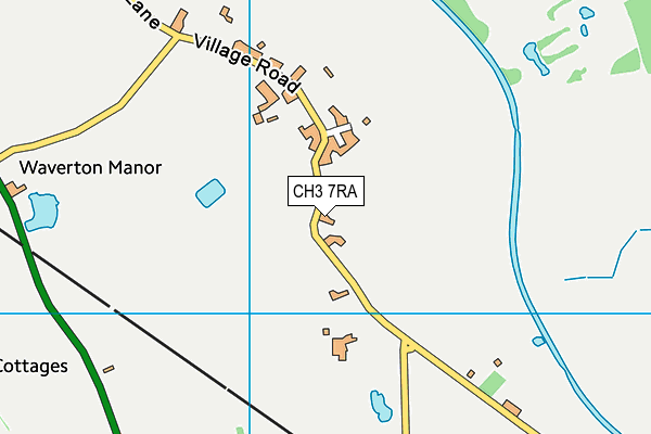 CH3 7RA map - OS VectorMap District (Ordnance Survey) CH3 7RA map - OS VectorMap District (Ordnance Survey)