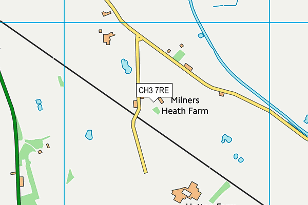 CH3 7RE map - OS VectorMap District (Ordnance Survey) CH3 7RE map - OS VectorMap District (Ordnance Survey)