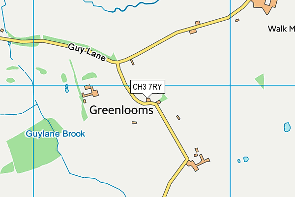 CH3 7RY map - OS VectorMap District (Ordnance Survey) CH3 7RY map - OS VectorMap District (Ordnance Survey)