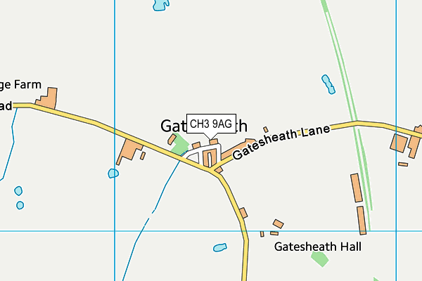 CH3 9AG map - OS VectorMap District (Ordnance Survey) CH3 9AG map - OS VectorMap District (Ordnance Survey)